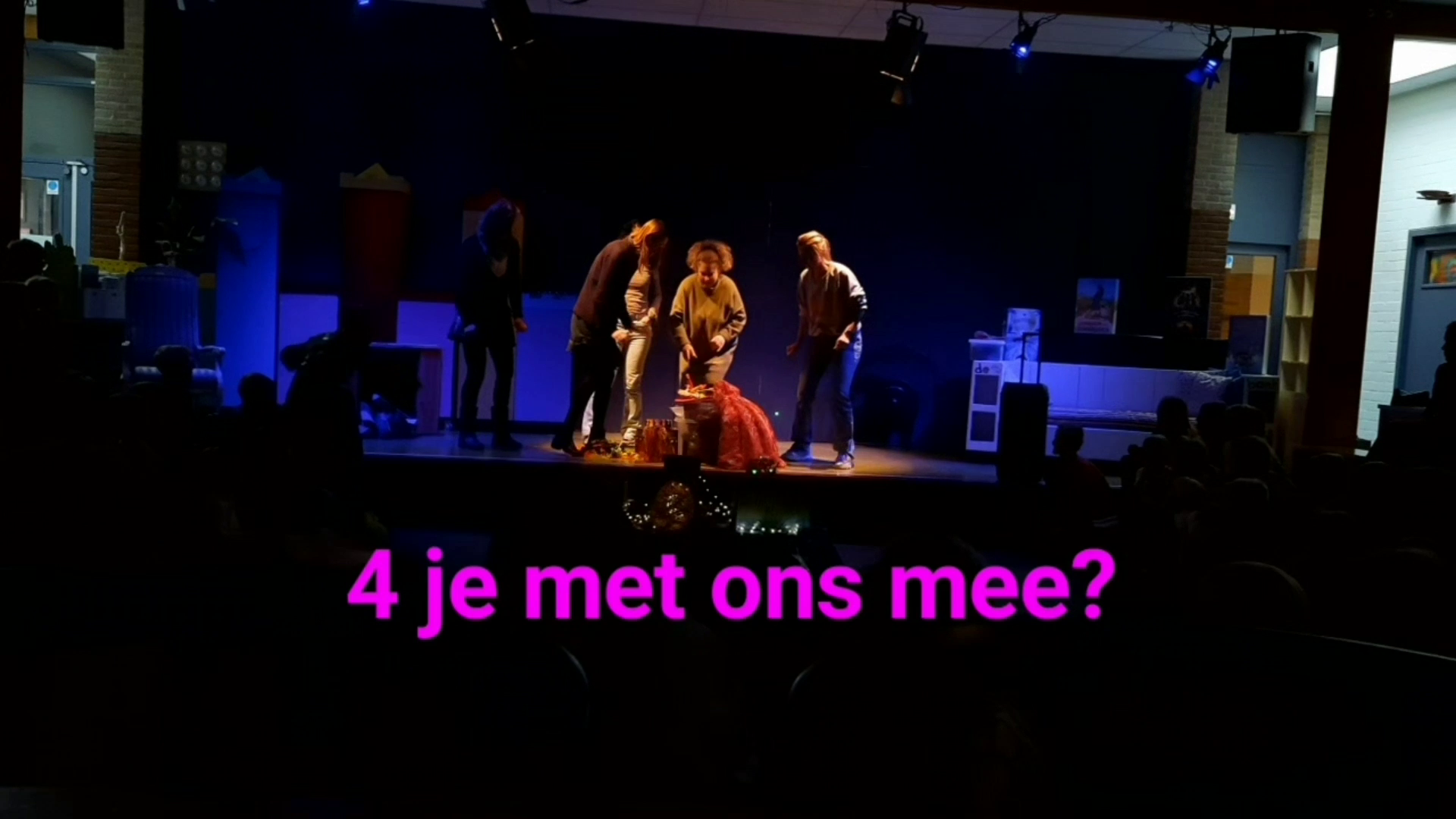 4 je met ons mee?